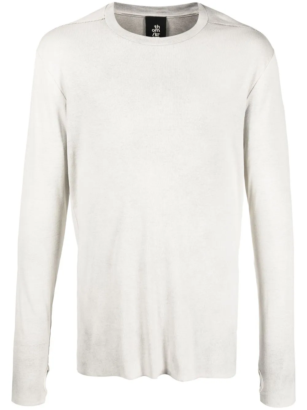 

Thom Krom crew neck rib-trimmed jumper - Neutrals