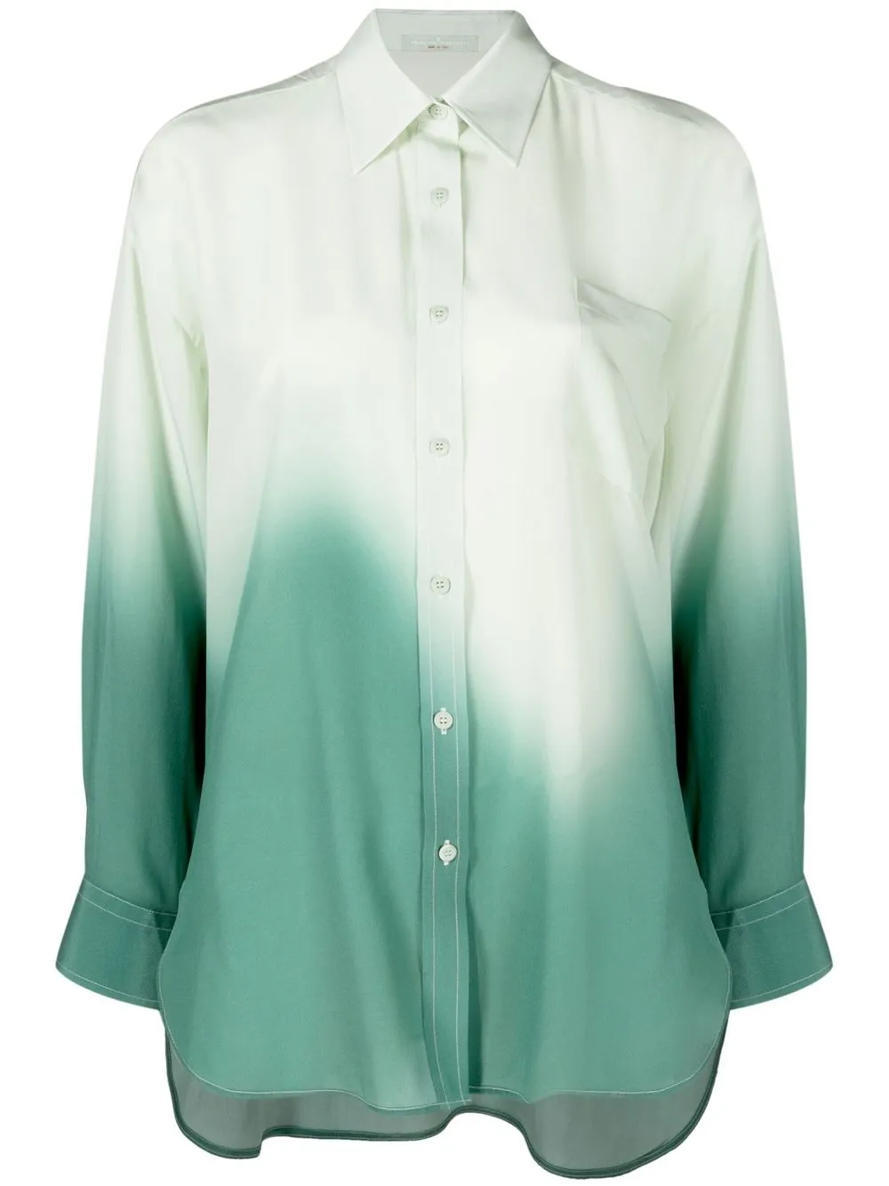 

Ermanno Scervino camisa con estampado degradado - Verde