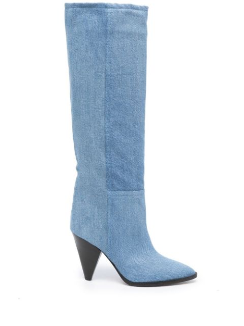 ISABEL MARANT Ririo denim 80mm boots Women