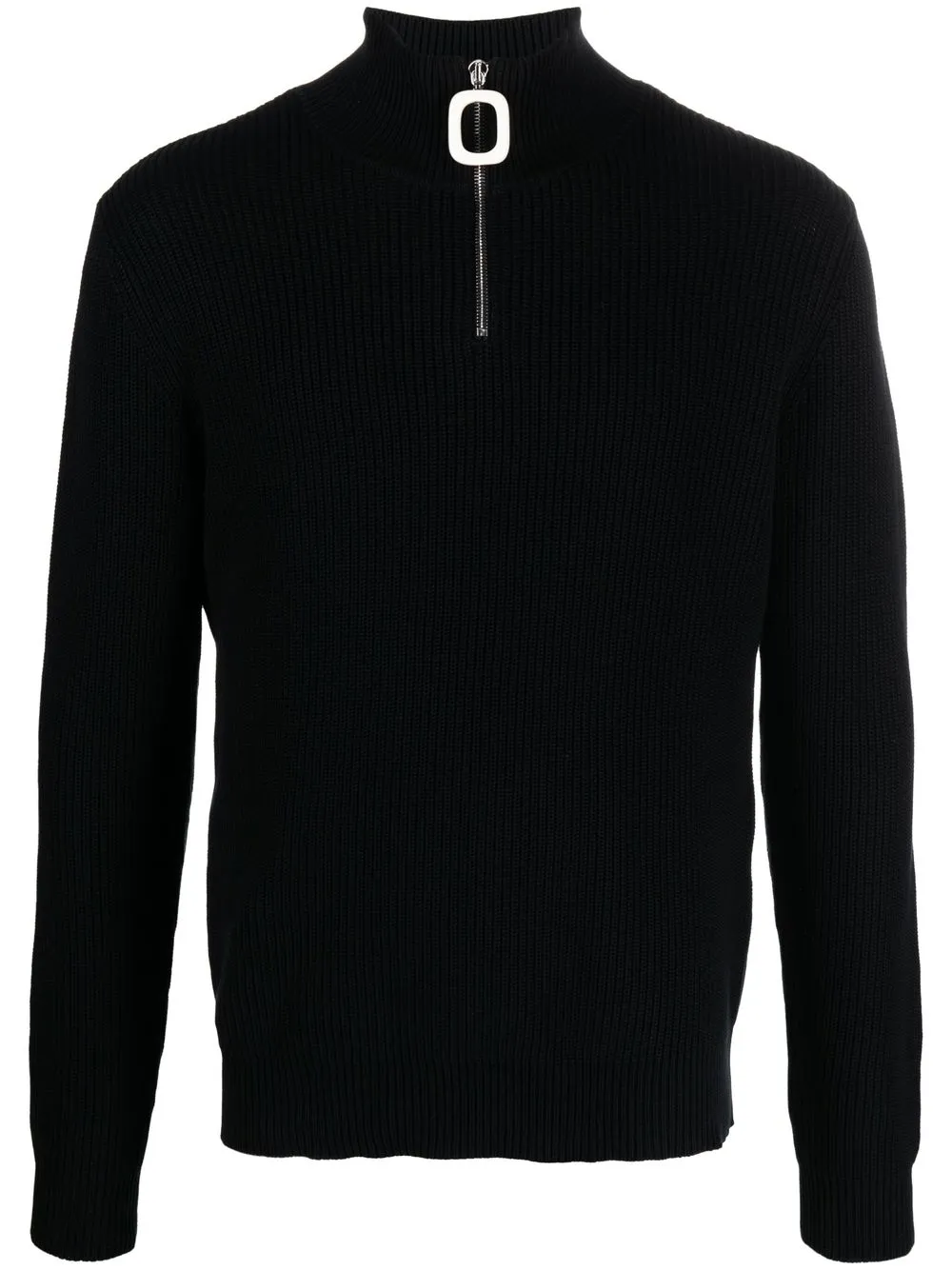 

JW Anderson zip-front roll neck jumper - Black