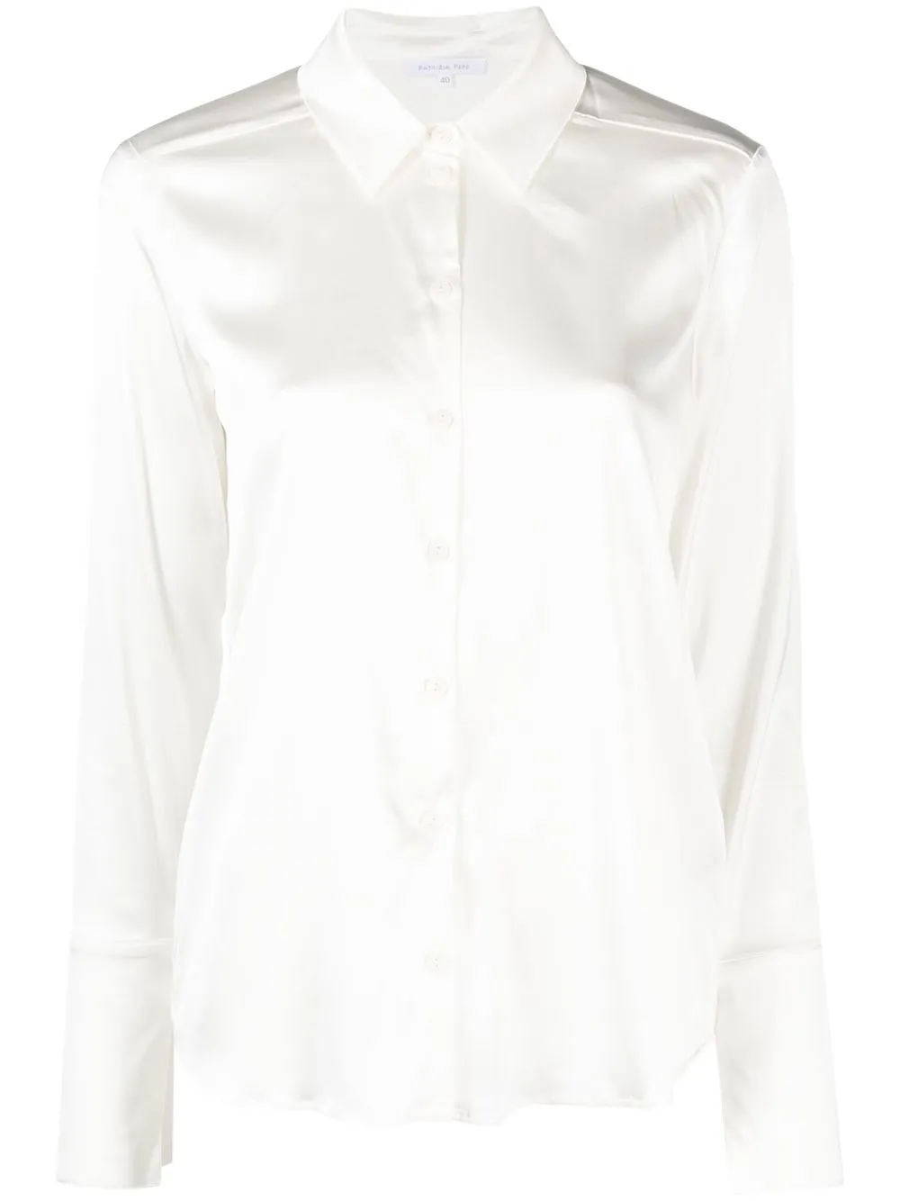 

Patrizia Pepe satin-finish shirt - Neutrals