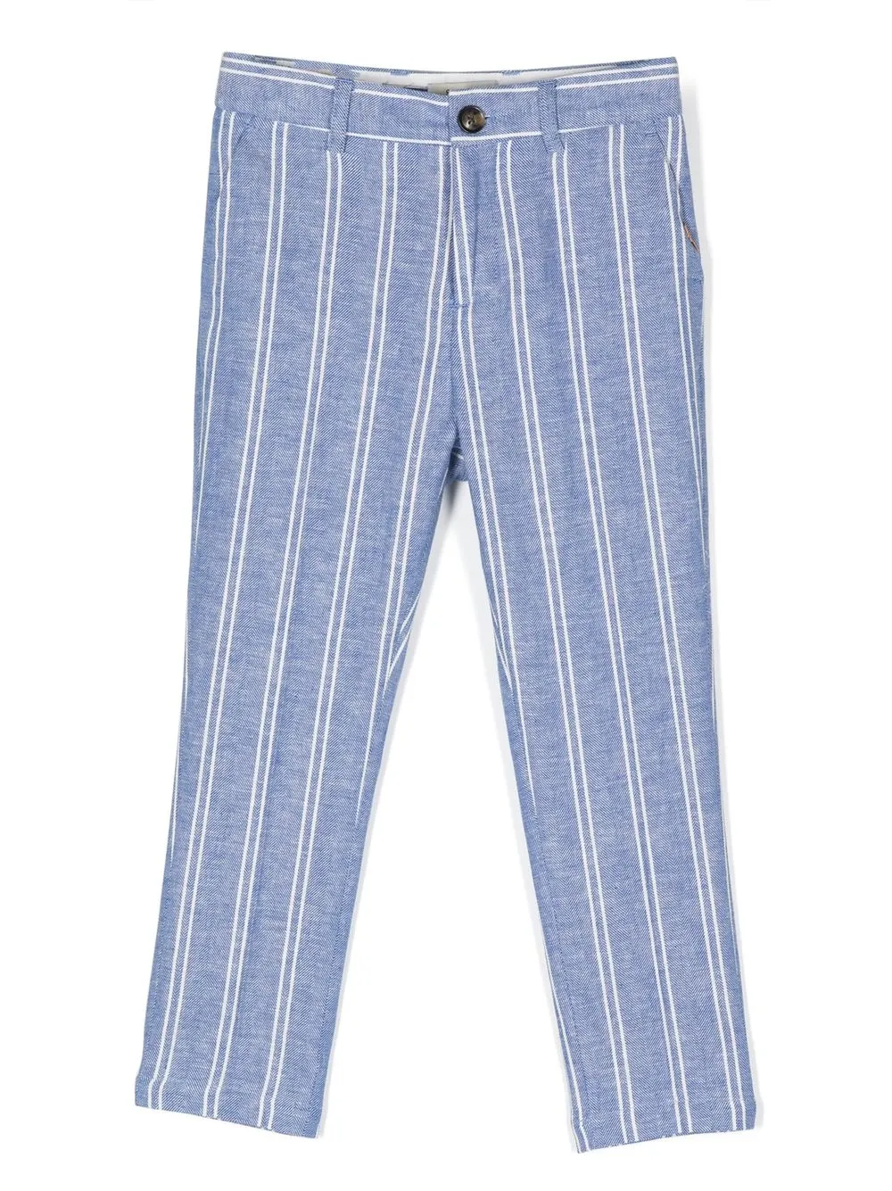 

Scotch & Soda striped straight-leg trousers - Blue