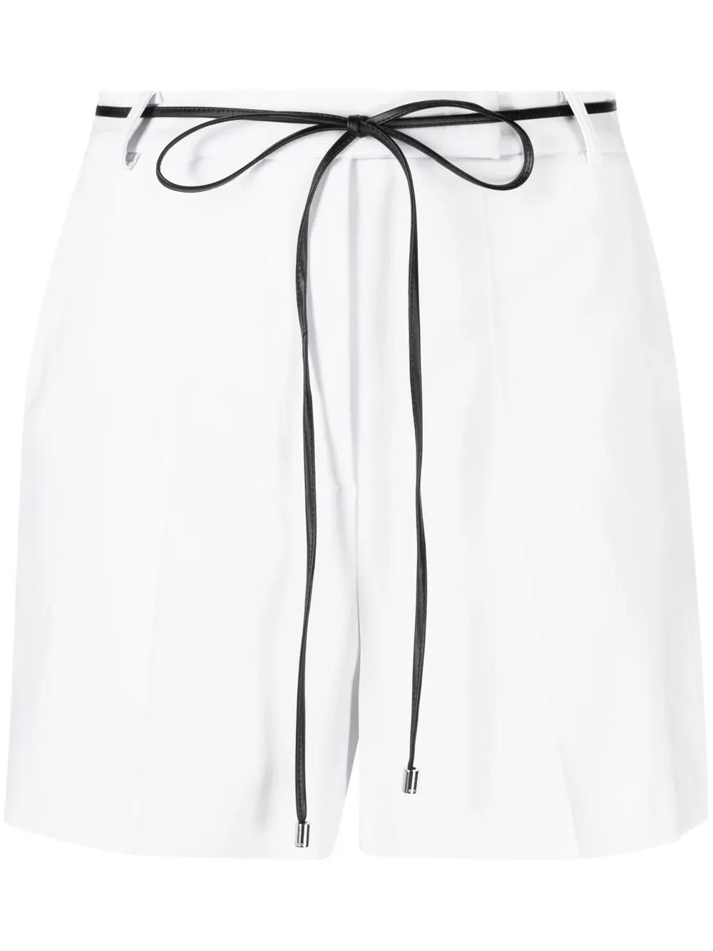 

Patrizia Pepe high-waisted self-tie shorts - Grey