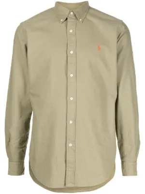 Polo Ralph Lauren ロゴ リネンシャツ | ブラウン | FARFETCH JP