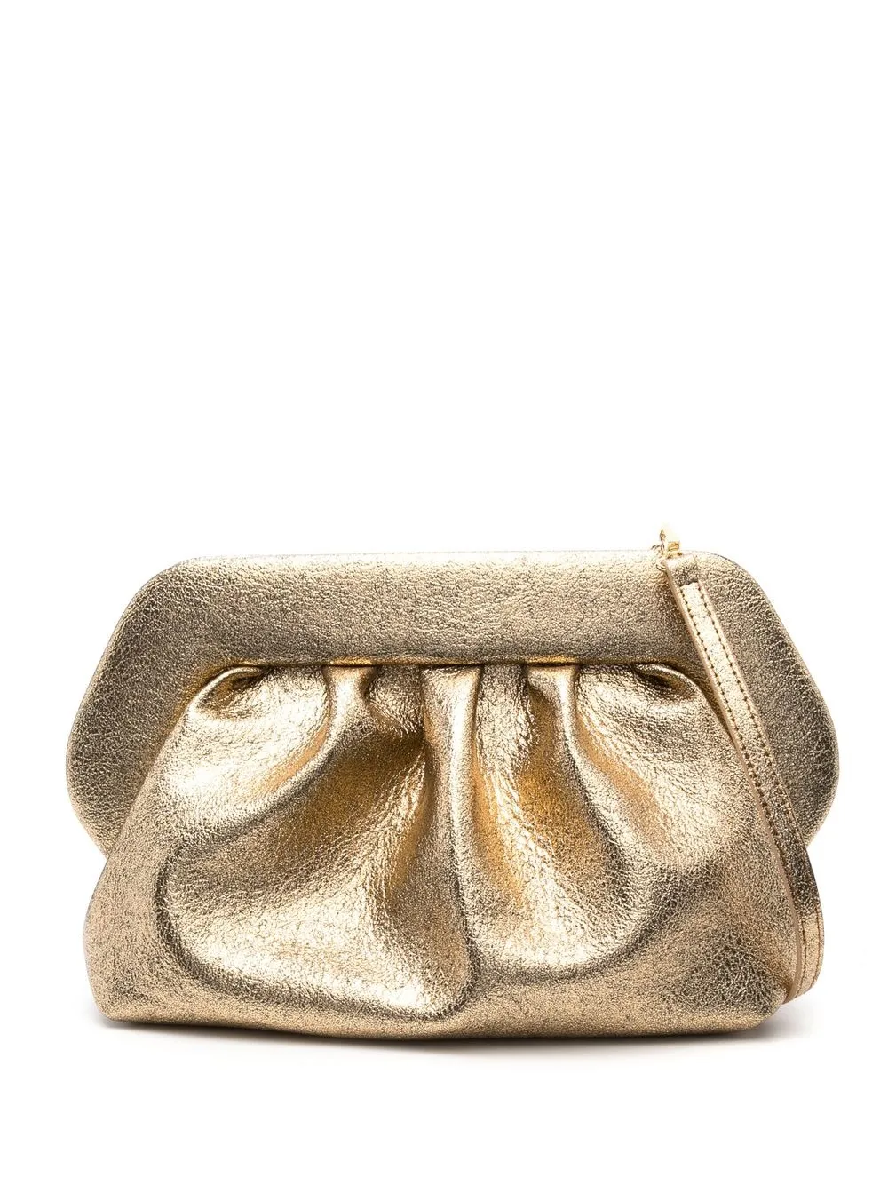 

Themoirè metallic faux-leather shoulder bag - Gold