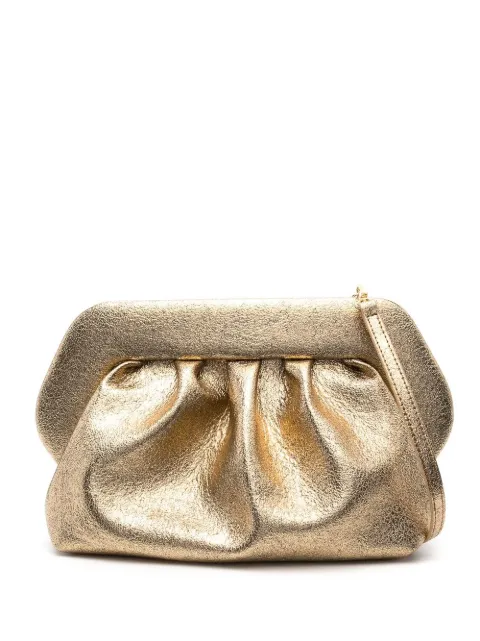 Themoirè metallic faux-leather shoulder bag 