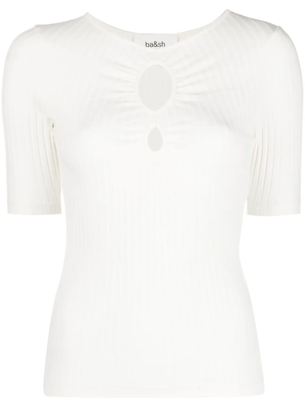 Ba&Sh cutout-detail ribbed knit top