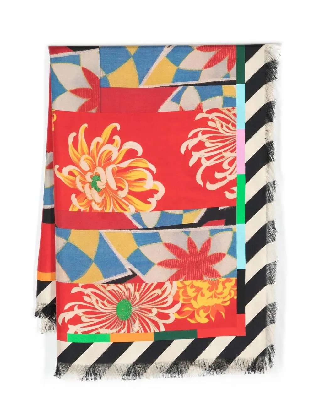 

Pierre-Louis Mascia floral-print silk scarf - Red