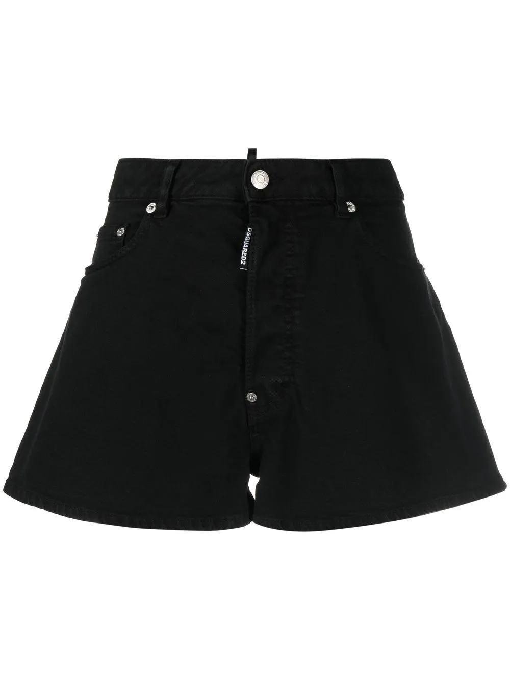 

Dsquared2 logo-patch denim shorts - Black