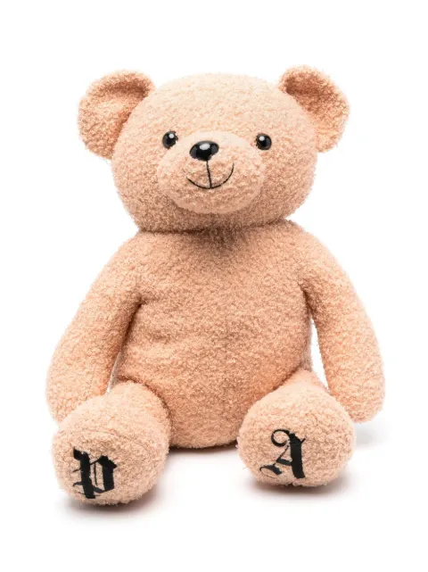 palm angels kids 小熊logo刺绣双肩包