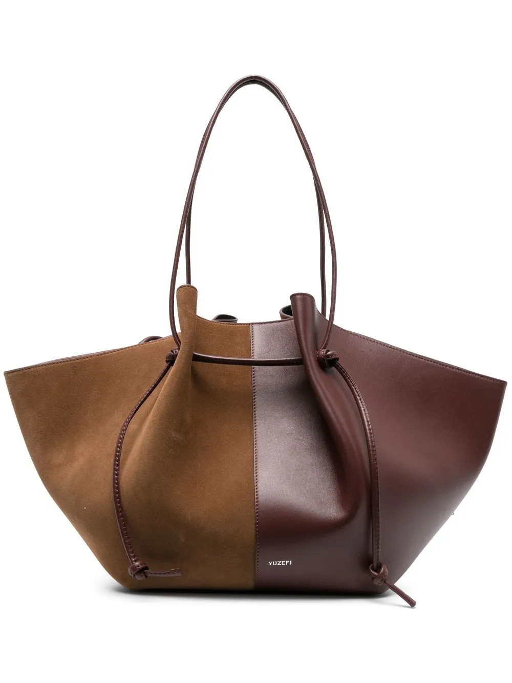 

Yuzefi Mochi two-tone tote bag - Brown