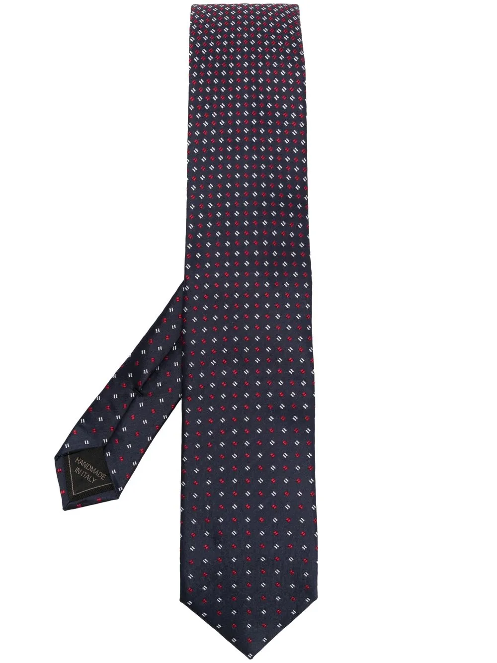 

Brioni all-over embroidered-pattern tie - Blue