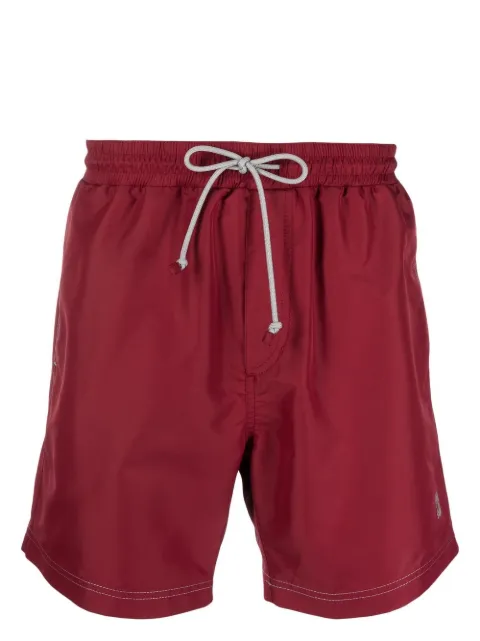 Brunello Cucinelli logo-embroidered swim shorts