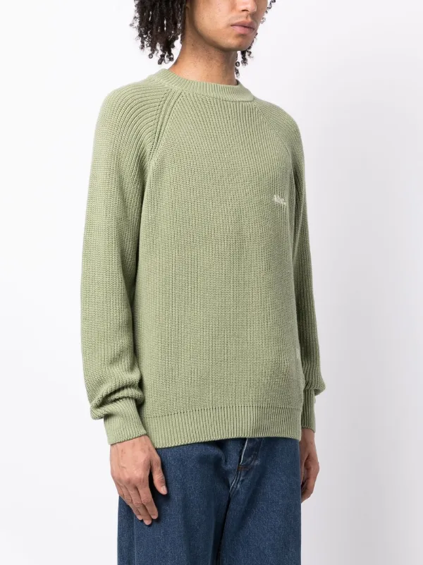 Advisory Board Crystals embroidered-logo Knit Sweater