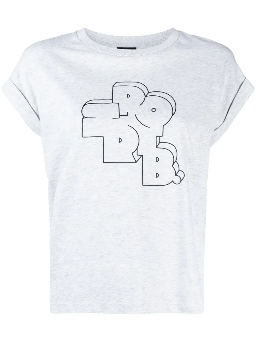 

SPORT b. by agnès b. logo-print T-shirt - Grey