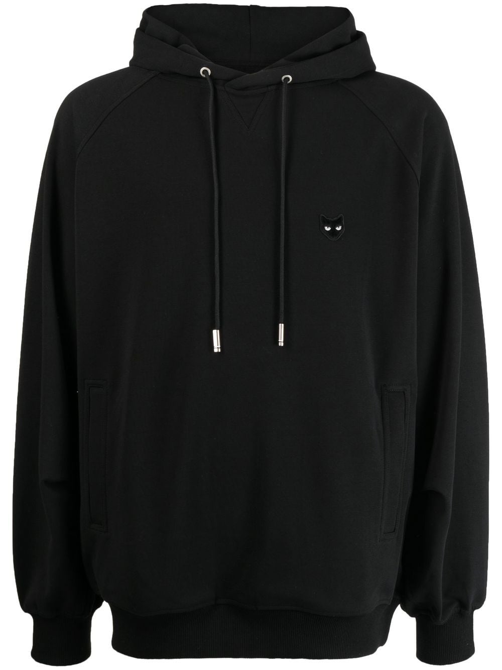 Zzero By Songzio Panther Drawstring Hoodie In Black