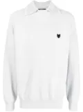 ZZERO BY SONGZIO logo-patch crew-neck sweatshirt - Grey