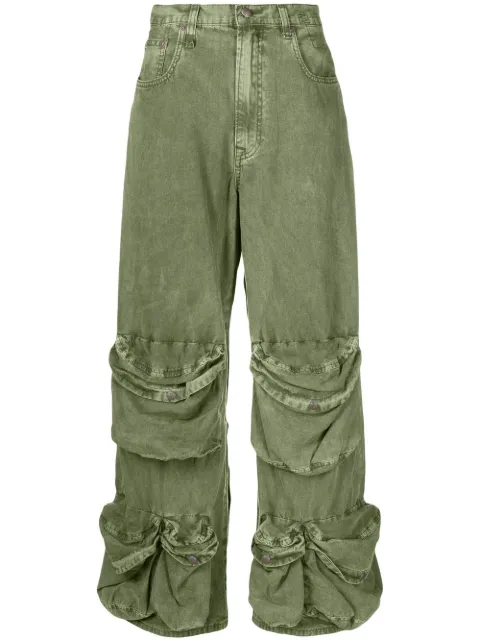 R13 Utility multi-pocket wide-leg jeans