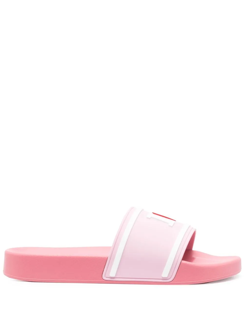 

Dolce & Gabbana logo-embossed slides - Pink