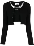 izzue two-piece cardigan set - Black