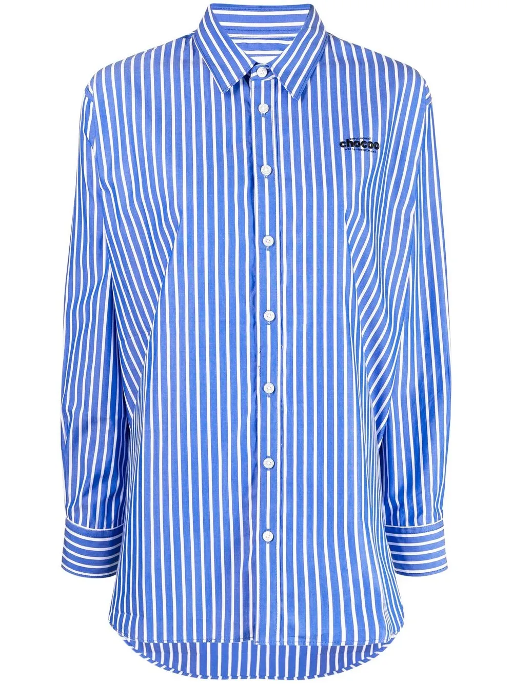 

CHOCOOLATE camisa con motivo de rayas y botones - Azul