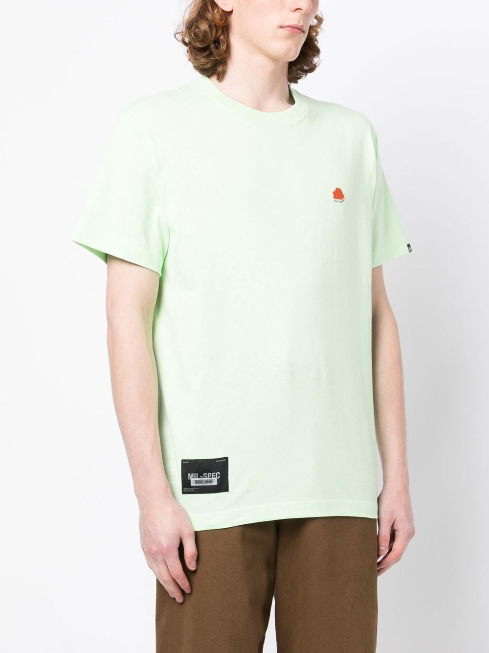 Shop Izzue Logo-patch Short-sleeve T-shirt In Green