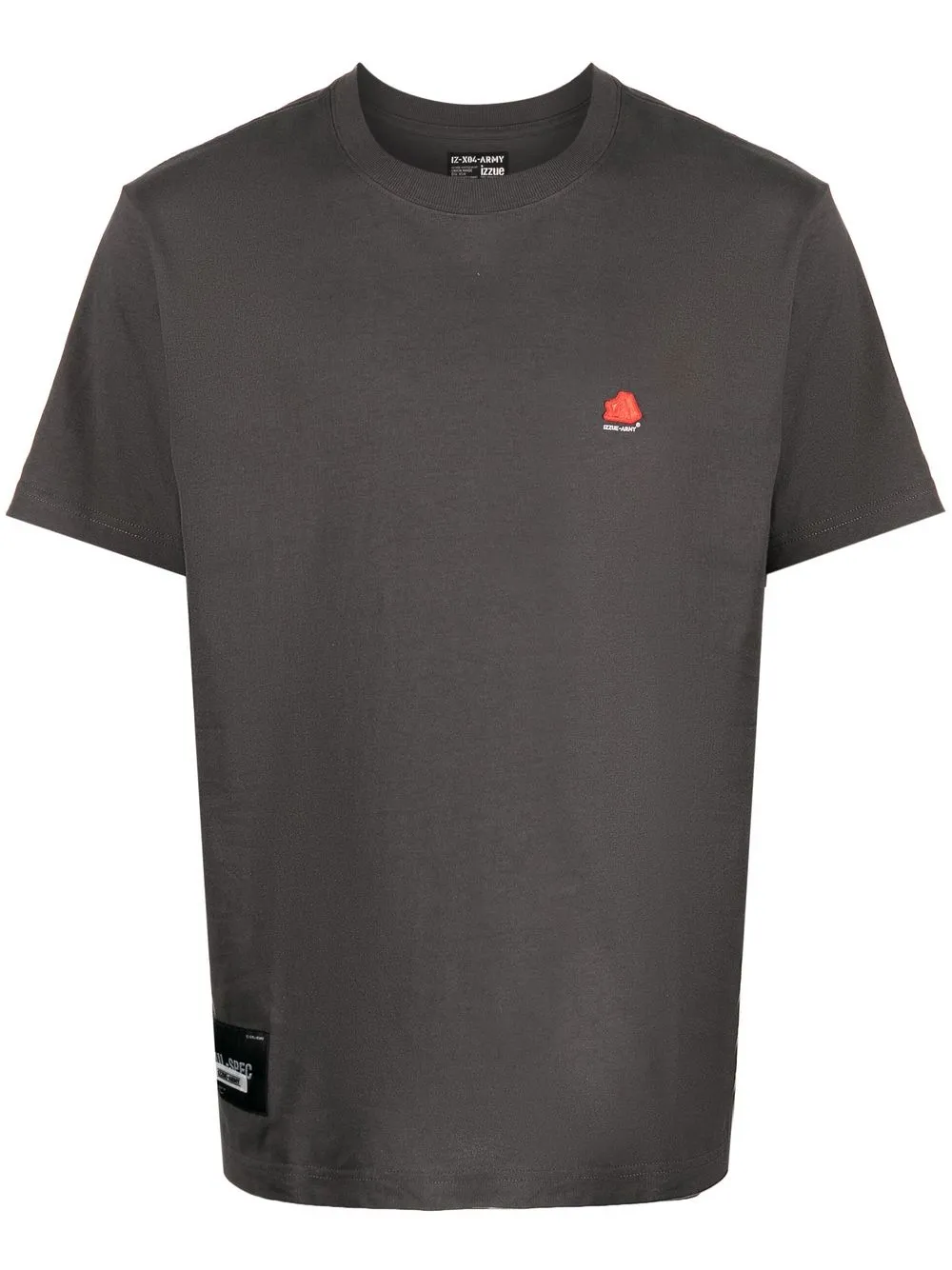 

izzue logo-patch cotton T-shirt - Grey