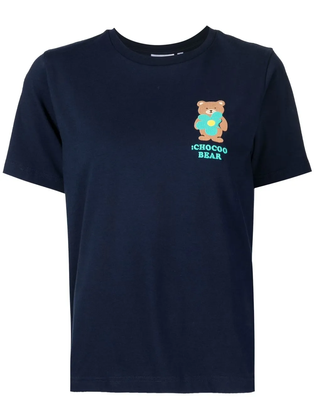 Chocoolate Bear-print Short-sleeved T-shirt In Blue