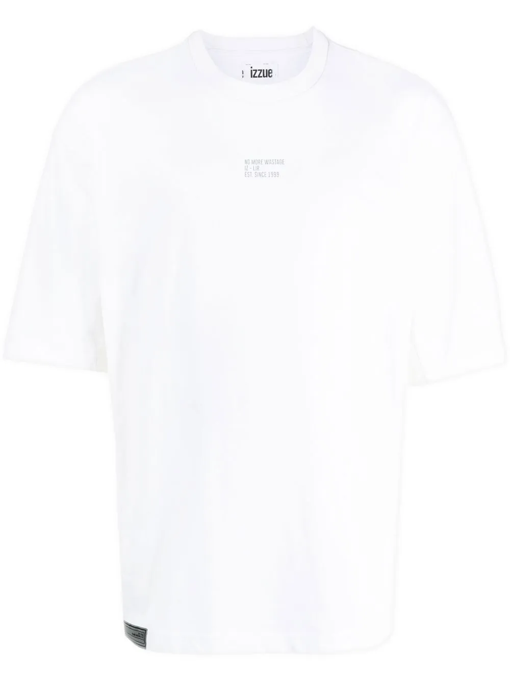 

izzue logo-print cotton T-shirt - White