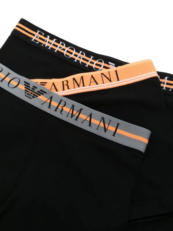 Emporio Armani Printed Set Of Three Briefs - Farfetch