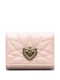 Dolce & Gabbana Devotion logo-plaque wallet - Pink