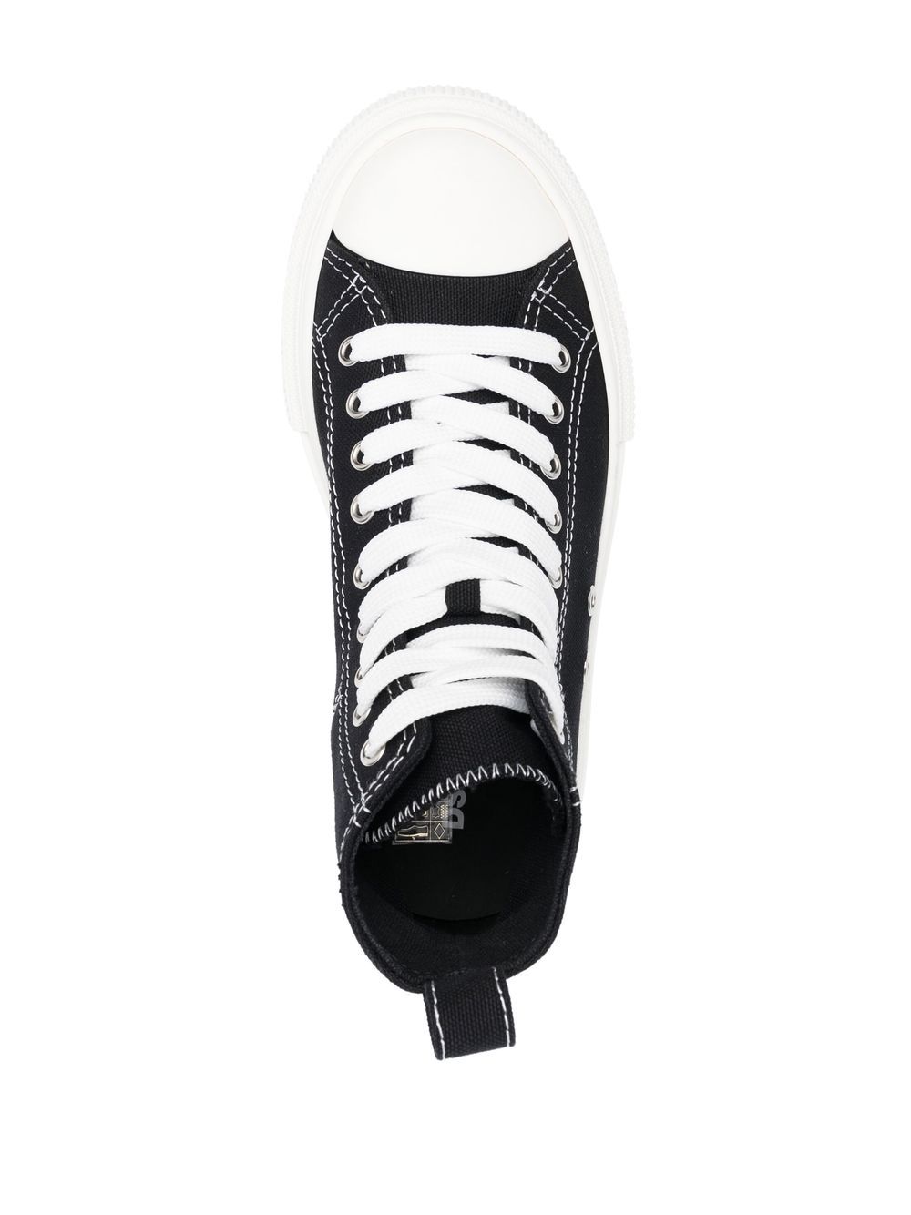 Shop Dsquared2 Platform-sole High-top Sneakers In Black