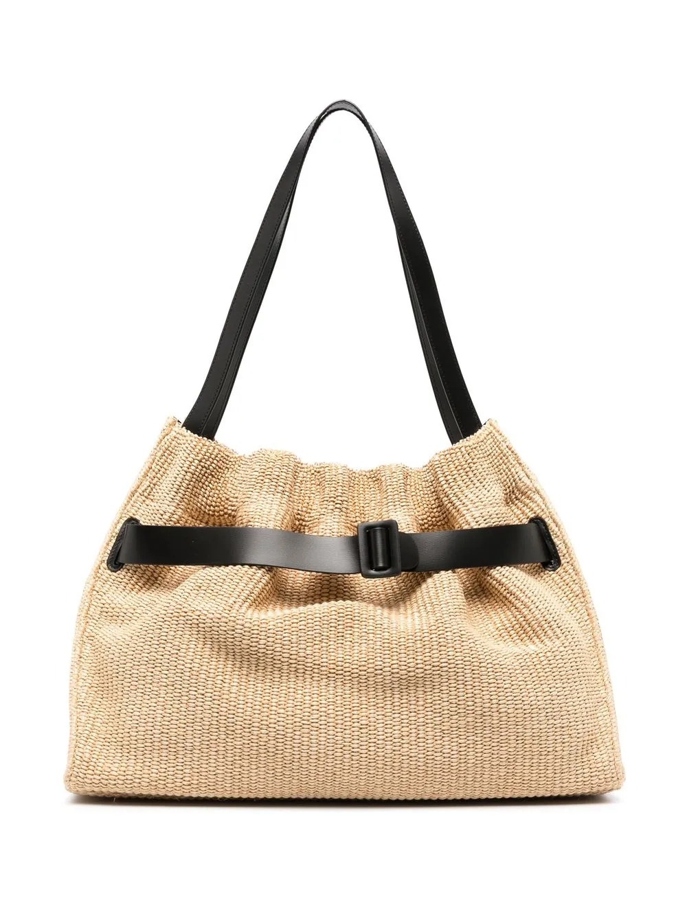 Boyy buckle detail Raffia Shoulder Bag Farfetch