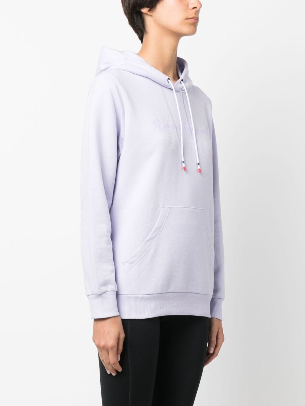 Shop Rossignol Logo-patch Cotton Hoodie In Purple