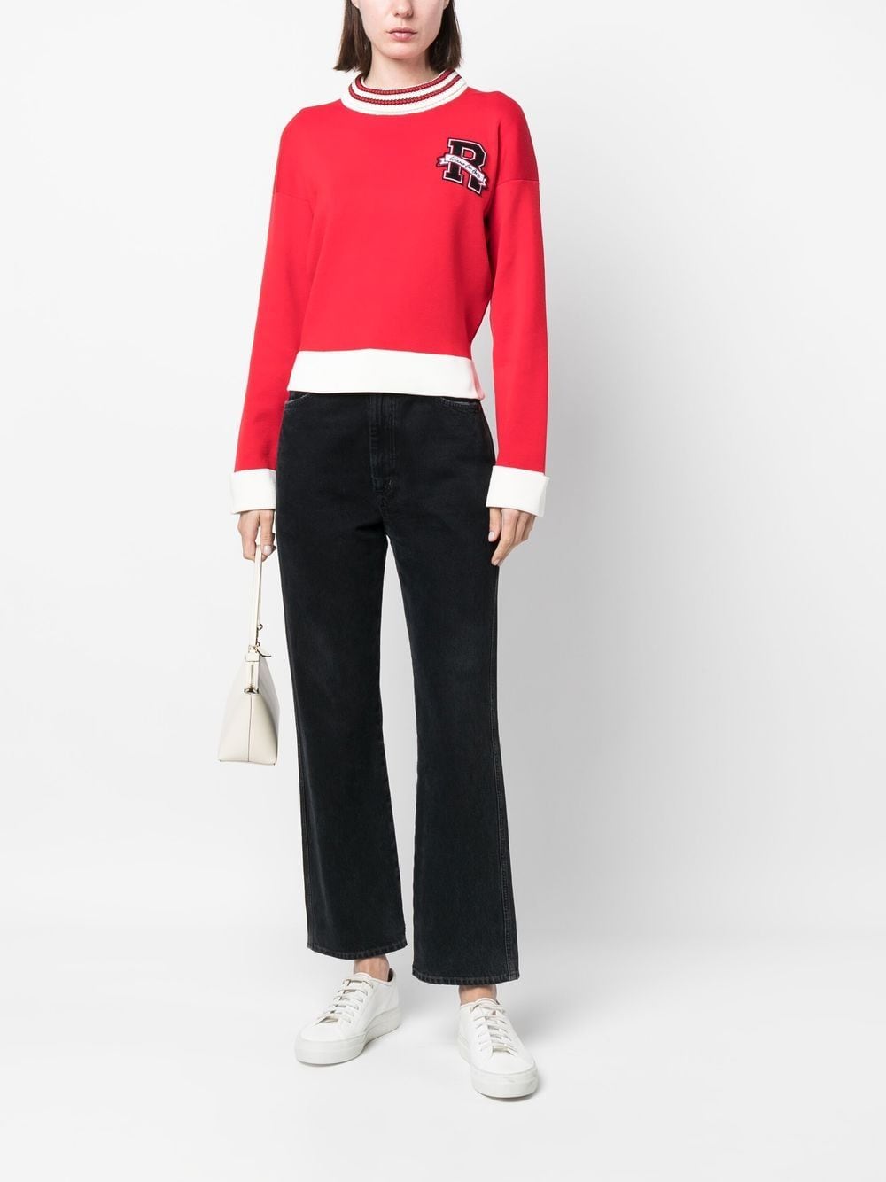 RED Valentino Trui met logopatch - Rood