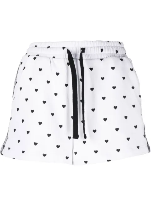 RED Valentino cotton heart-print shorts