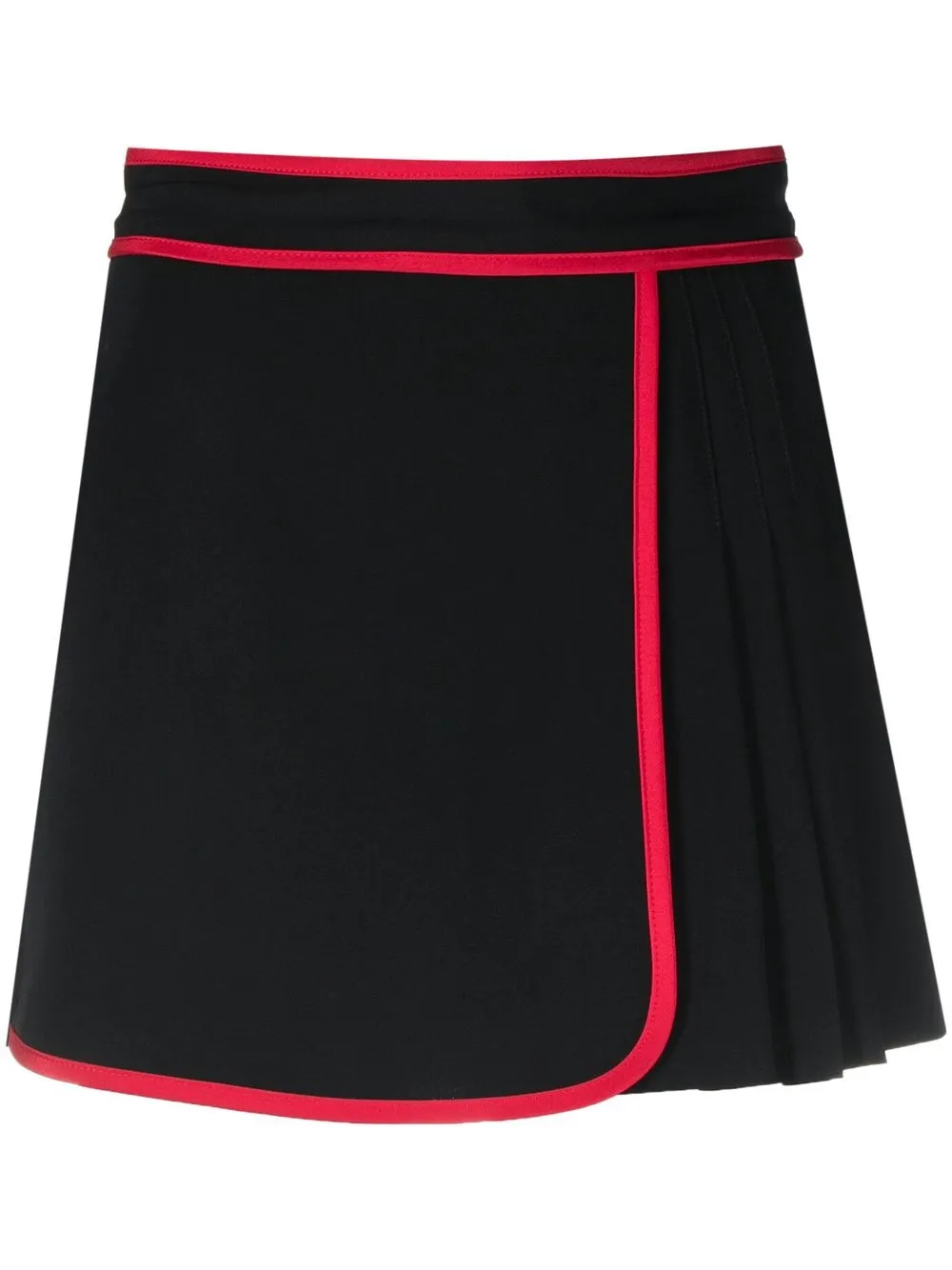 

RED Valentino wrap pleated skort - Black