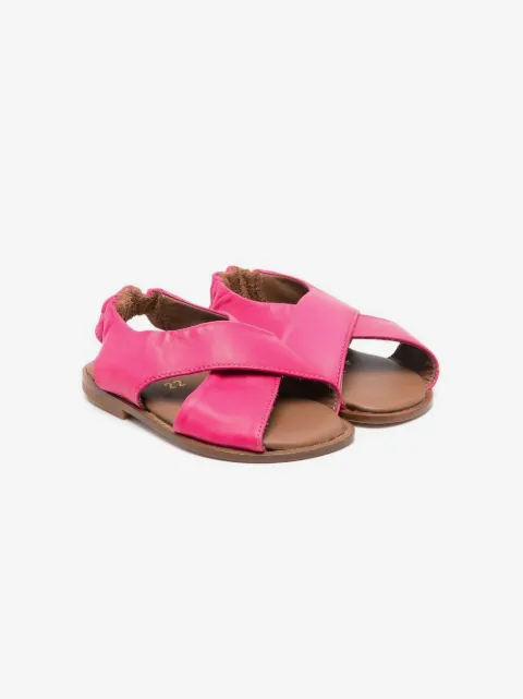 Pèpè open toe leather sandals