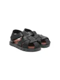 Pèpè closed-toe vegetal leather sandals - Black