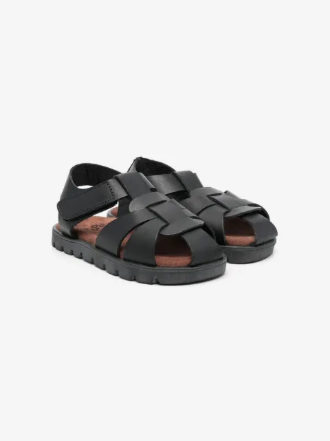 Pèpè closed-toe vegetal leather sandals