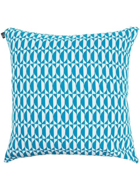 Fornasetti geometric-print square cushion 