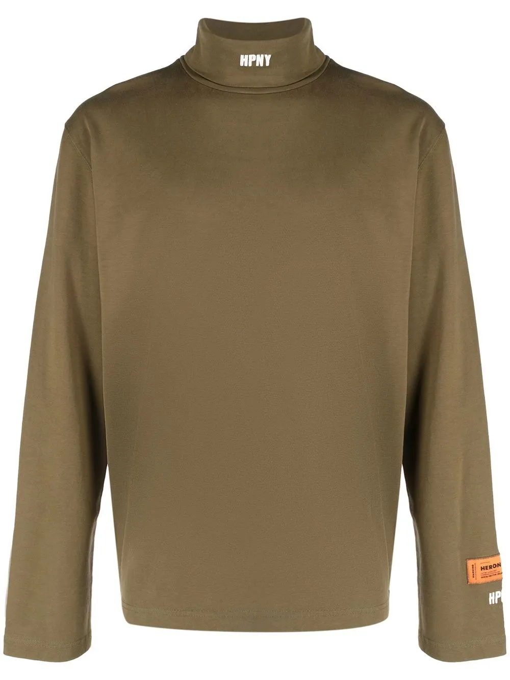 

Heron Preston logo-print long-sleeve top - Green