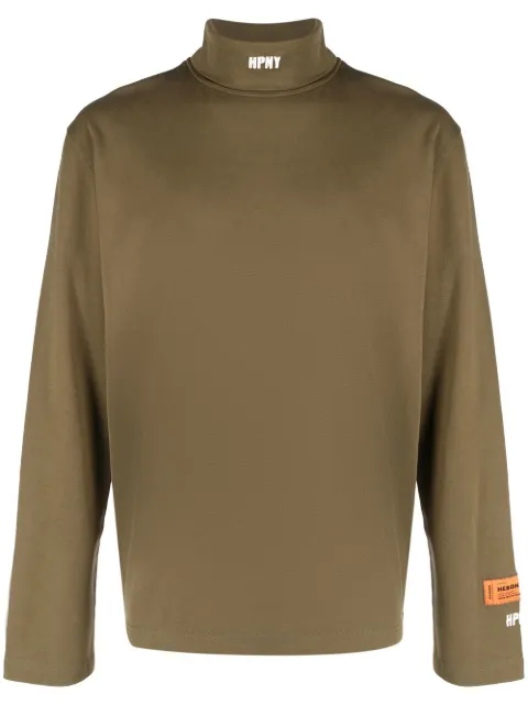 Heron Preston top med lange ærmer og logotryk