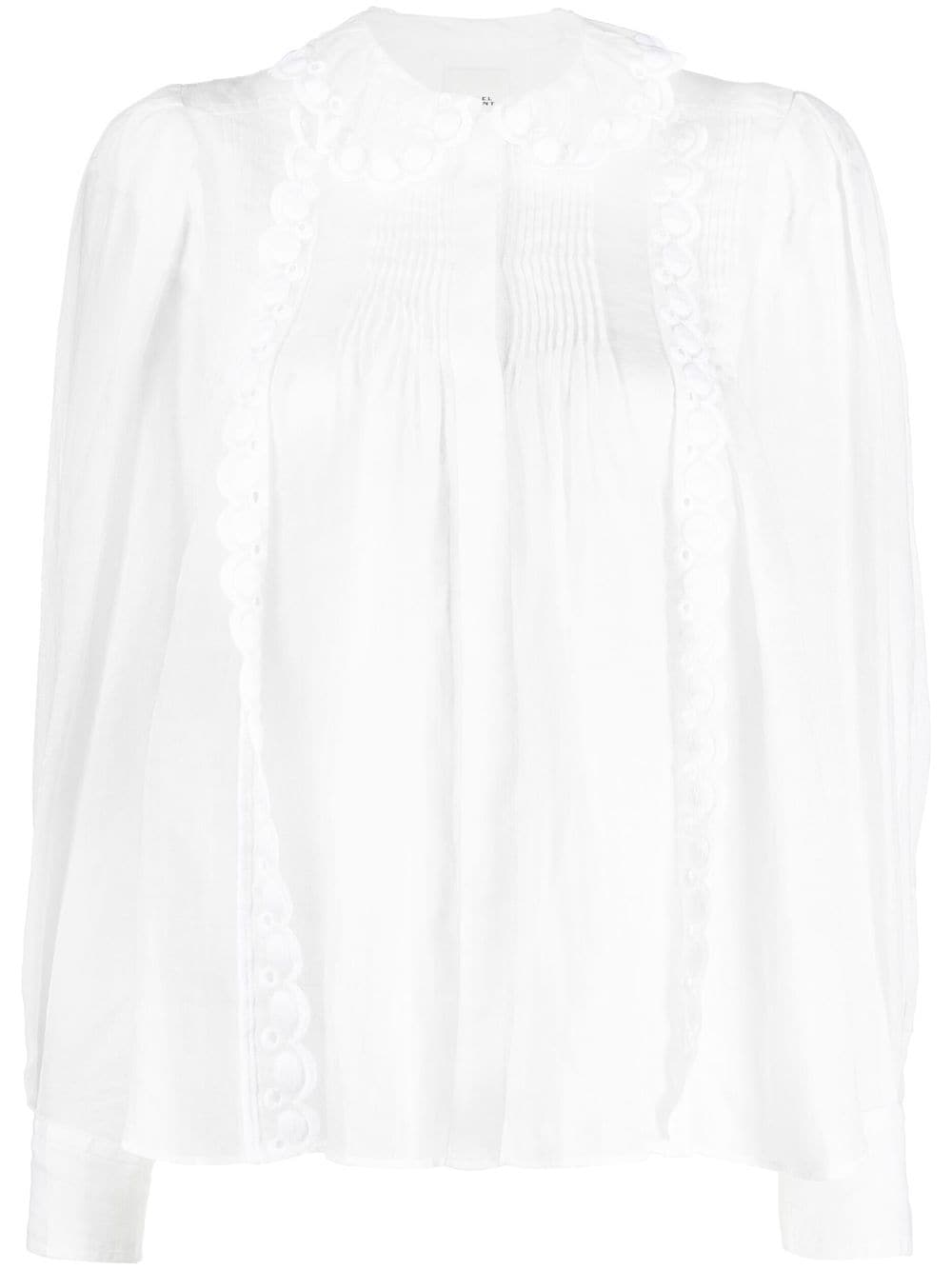 Isabel Marant Olinet Ramie Blouse In White
