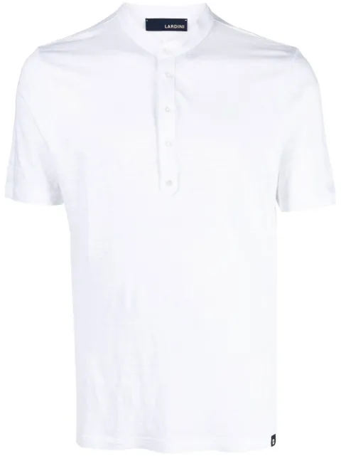 Lardini top tipo polo con cuello mao