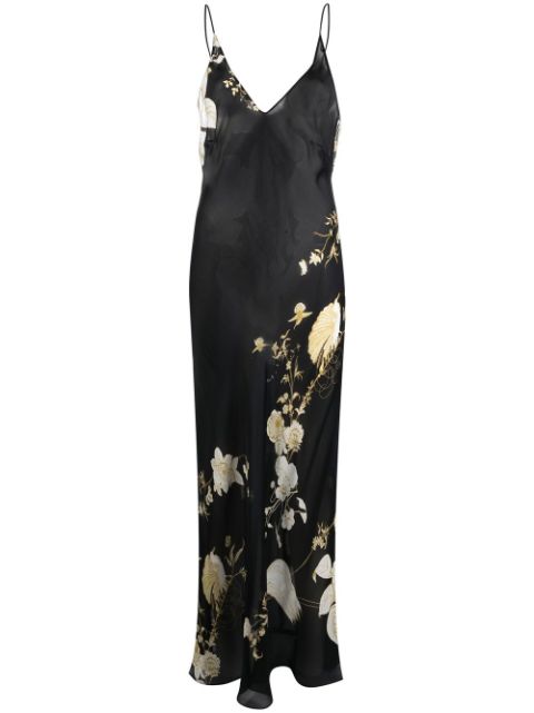 Carine Gilson floral-print maxi camisole dress