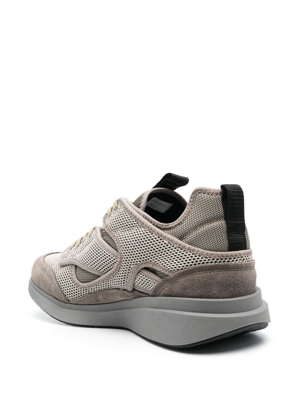 Shop Oamc Aurora Panelled Low-top Sneakers In Braun