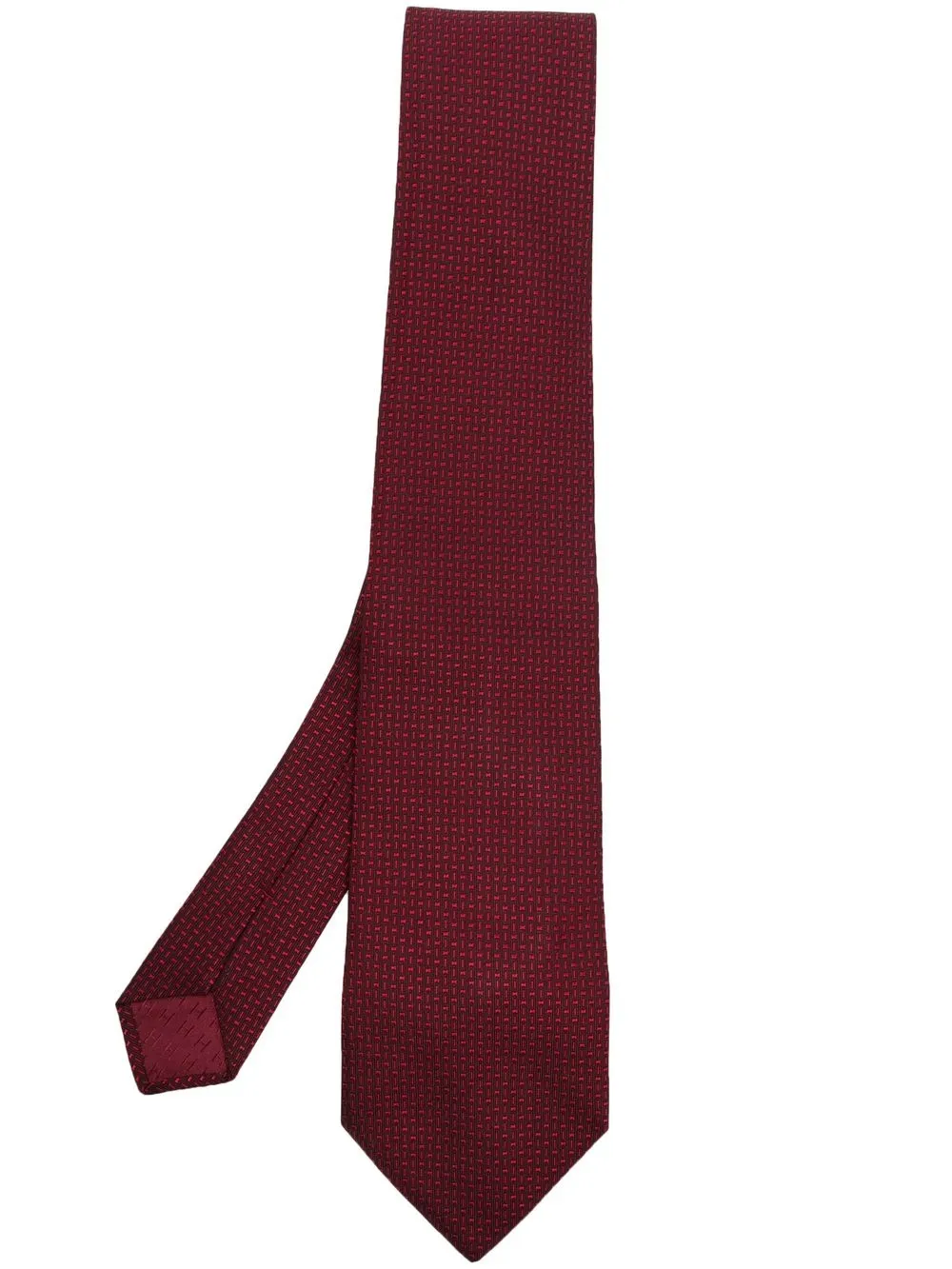 

Hermès 2000s pre-owned abstract-print silk tie - Red