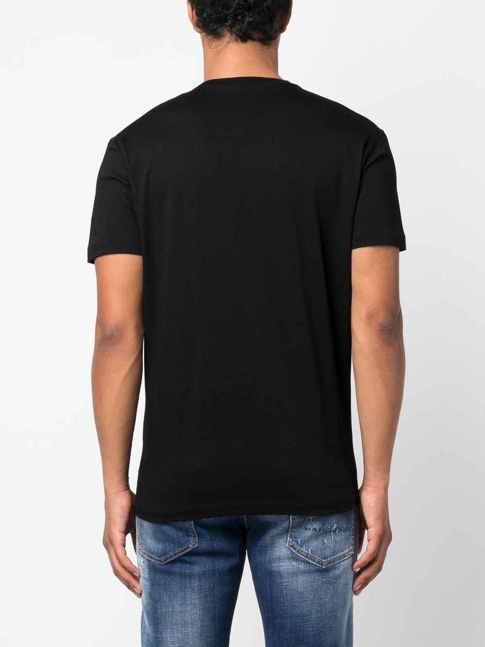 Shop Dsquared2 Logo-studded Short-sleeve T-shirt In Black