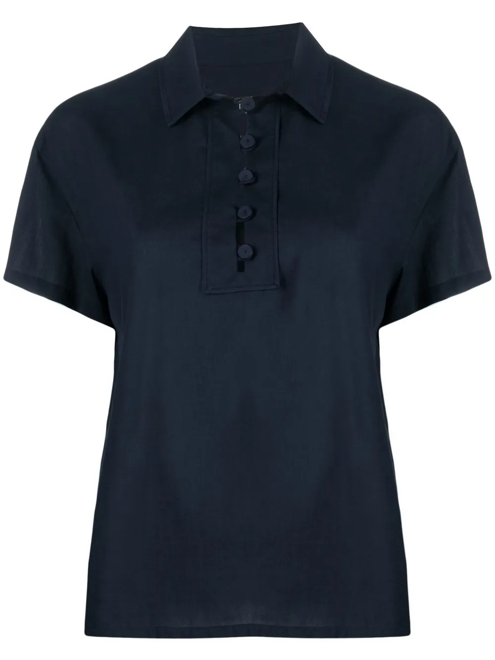 

Emporio Armani half-button polo top - Blue